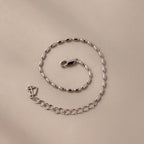 Oval Beaded Bracelet Silver 18K Gold Plated