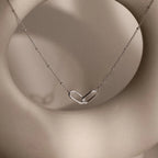 Linked Pendant Necklace Silver 18K Gold Plated