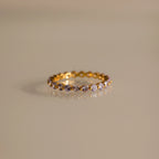 Lace Eternity Alexandrite Ring Silver 18K Gold Plated