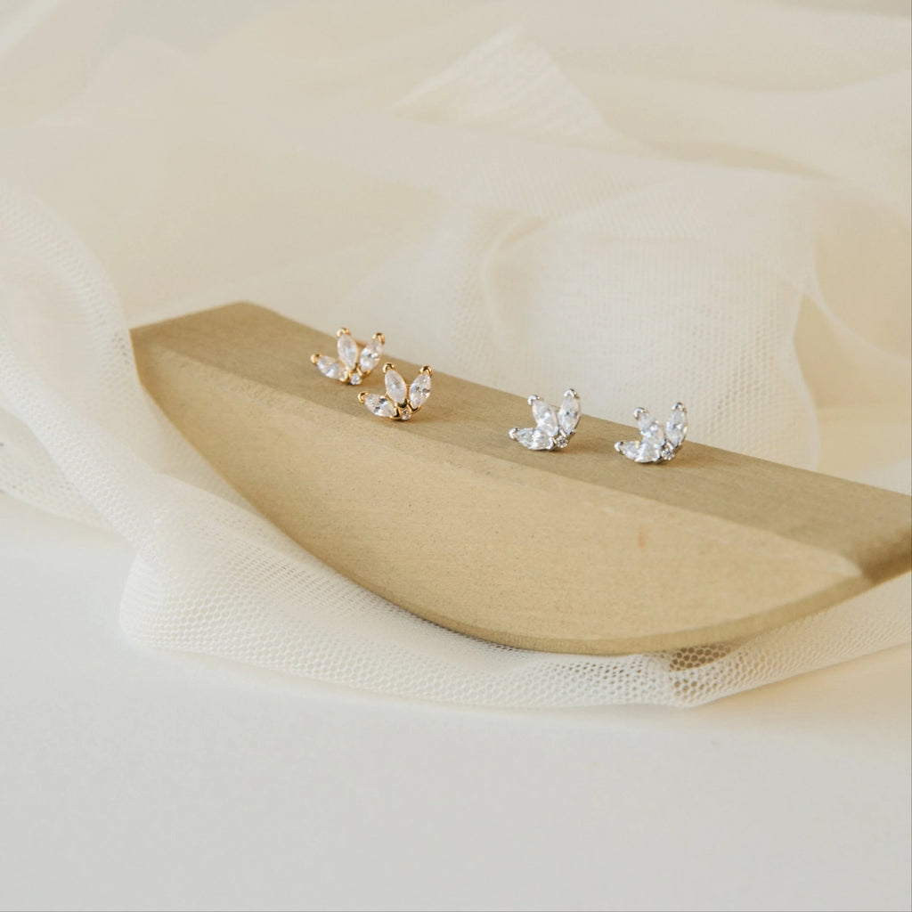 Arya Petal Stud Earrings