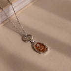 Love Poem Pendant Necklace Silver 18K Gold Plated