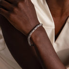 Byzantine Link Bracelet  Silver 18K Gold Plated