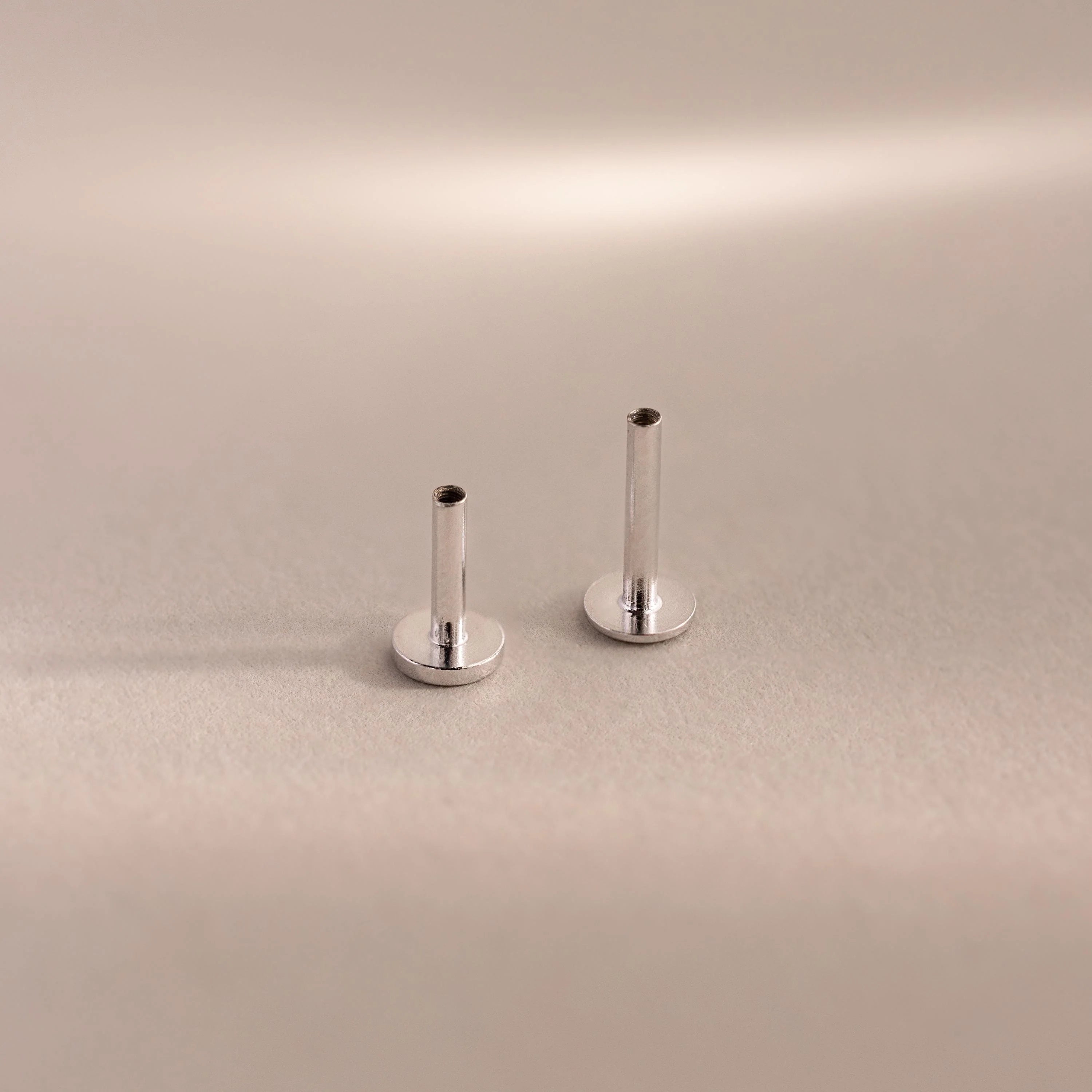 Flatback Posts Silver 18K Gold Plated