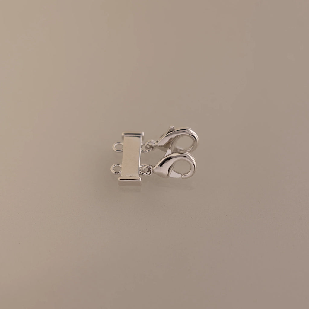 Double Layering Clasp Silver 18K Gold Plated