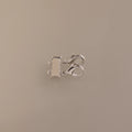 Double Layering Clasp Silver 18K Gold Plated