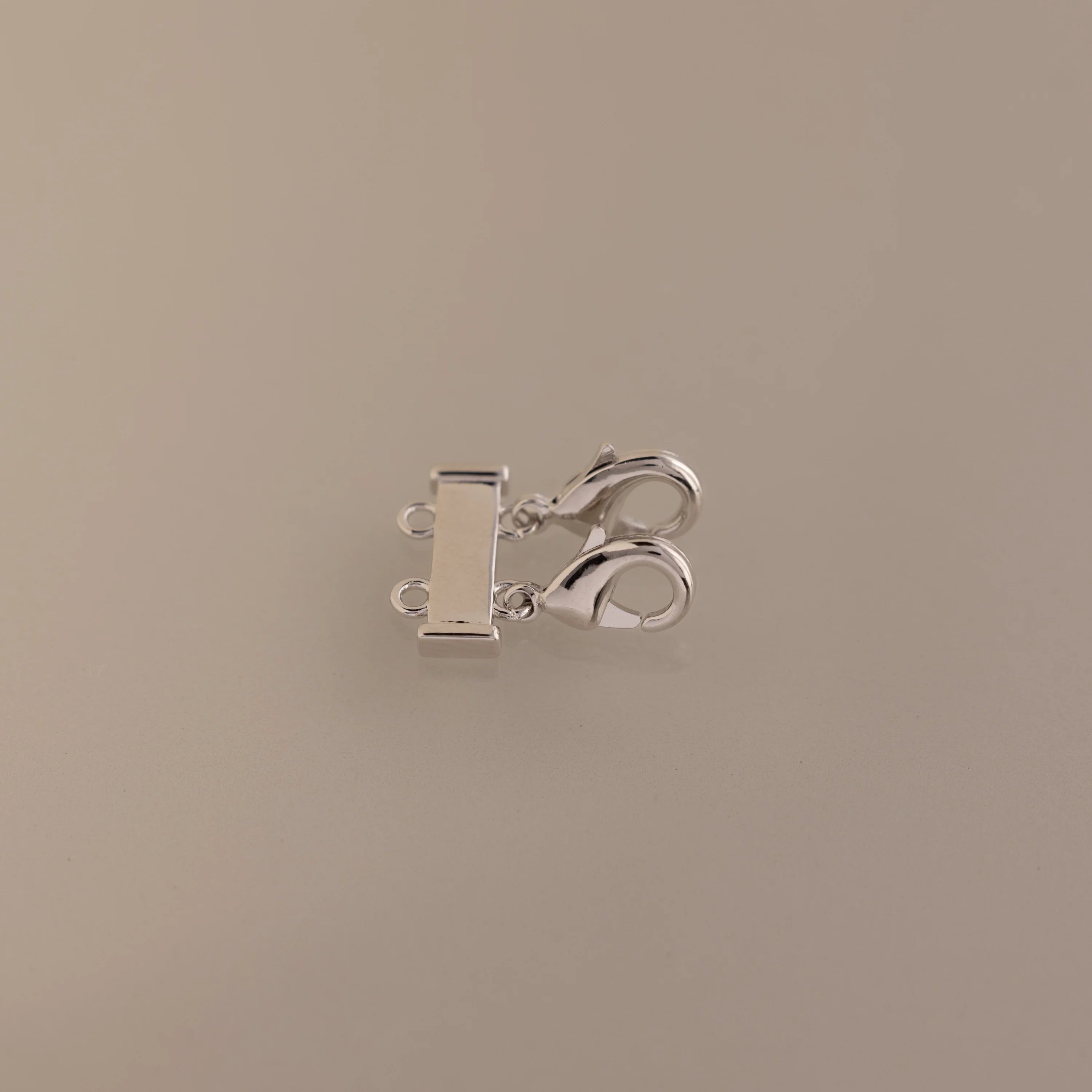 Double Layering Clasp Silver 18K Gold Plated