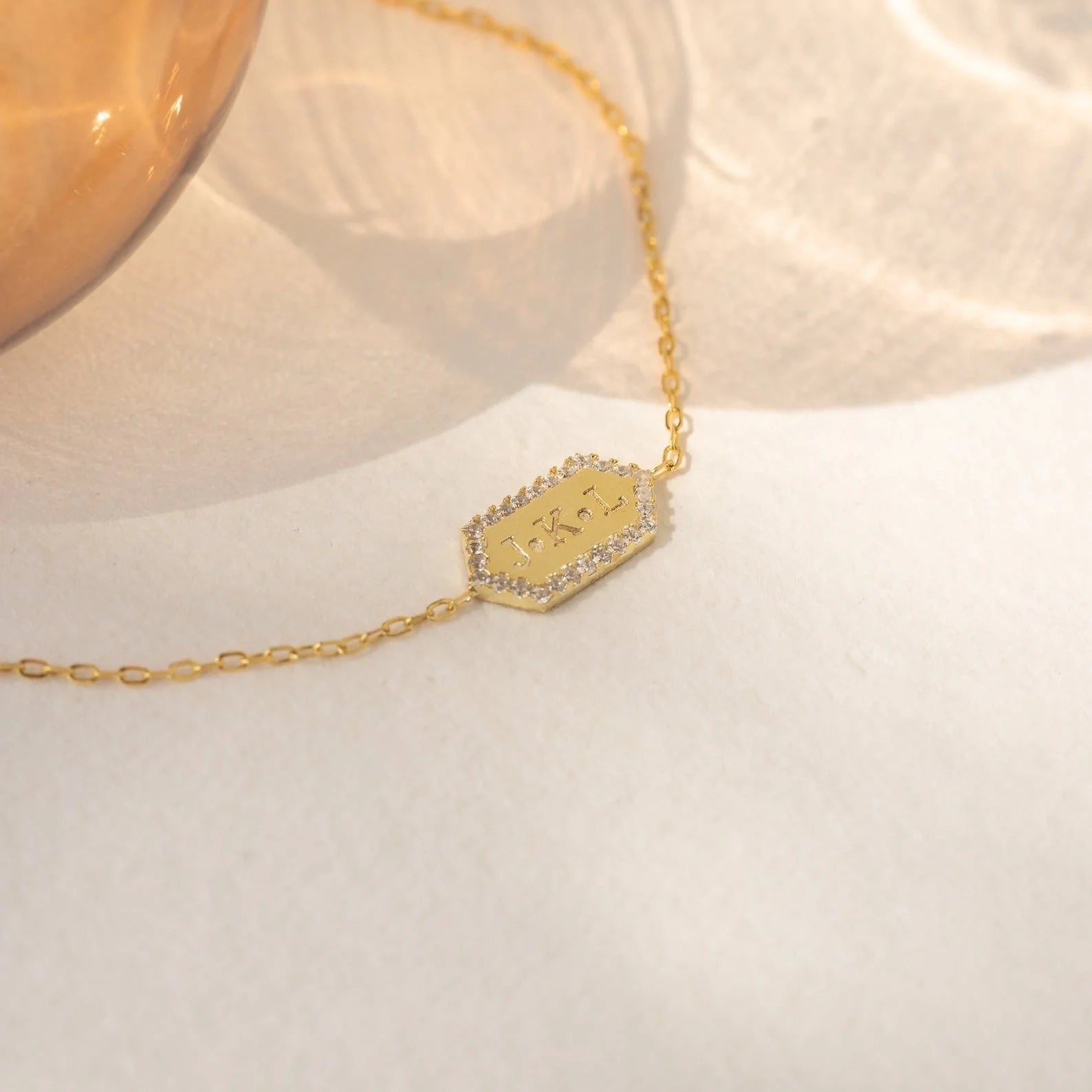 Hexagon Charm Bracelet
