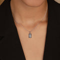 Pave Black Sun Necklace