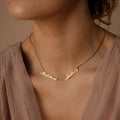 Carrie Box Chain Multiple Name Necklace Silver 18K Gold Plated