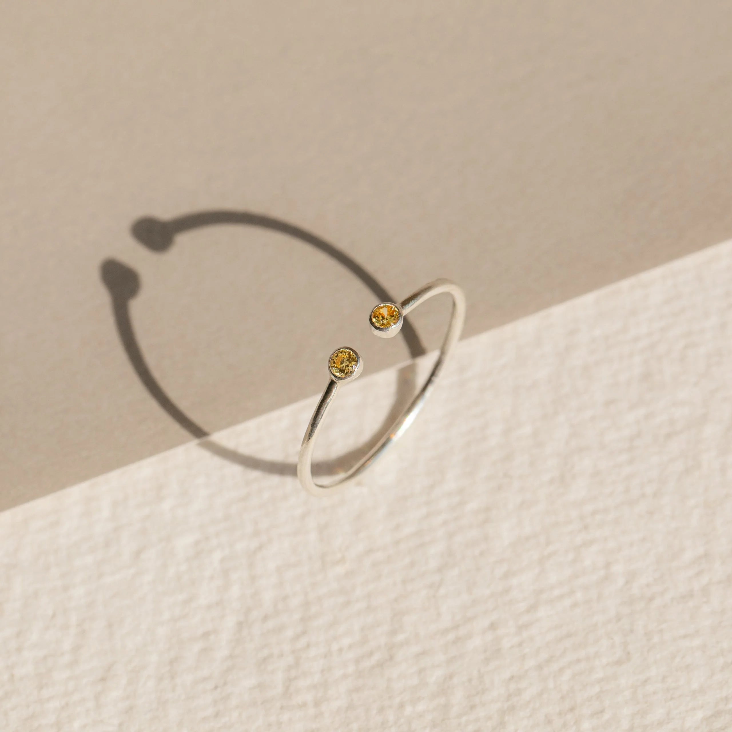 Tiny Dual Birthstone Ring