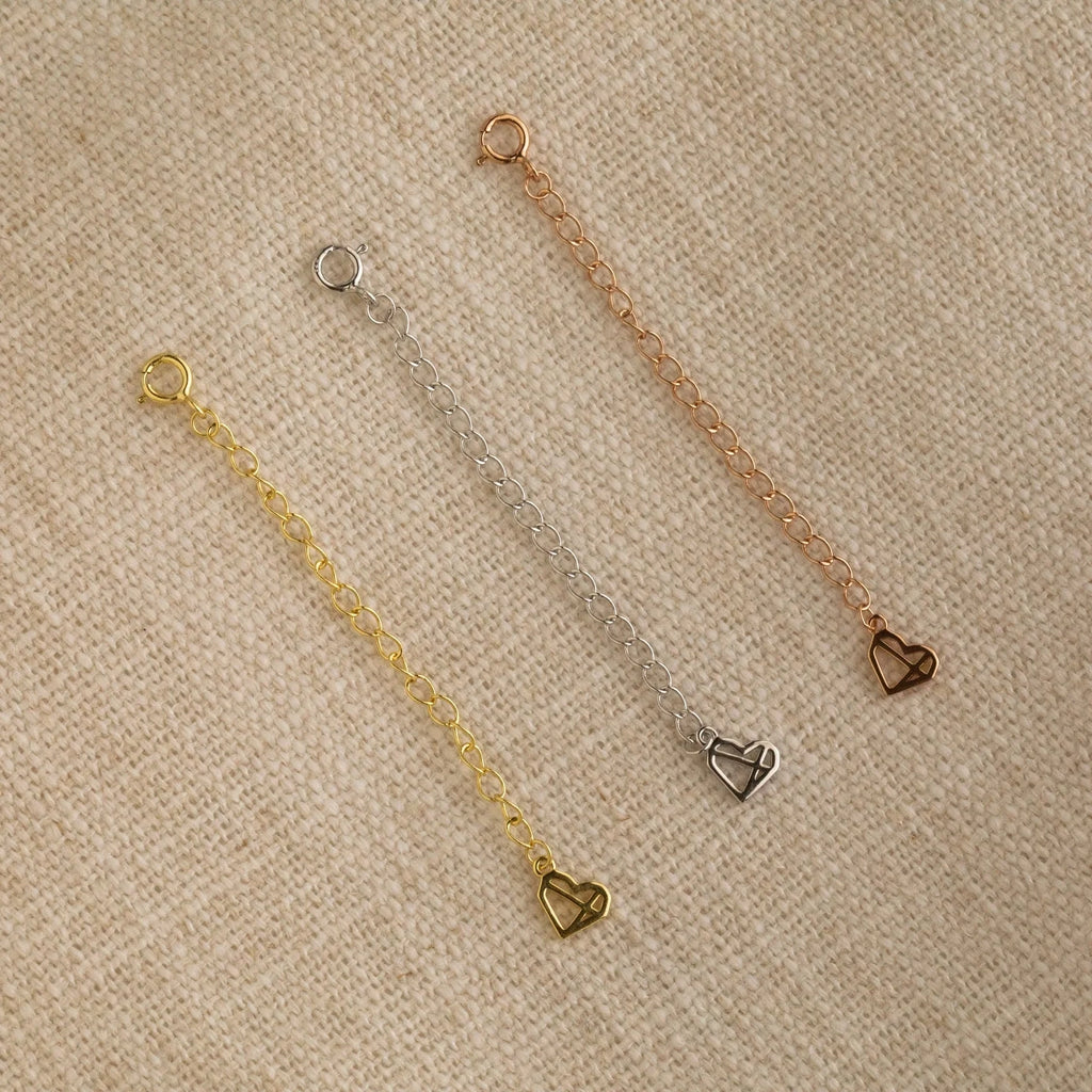 Chain Extender Silver 18K Gold Plated