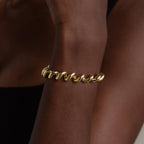 Twisted Chain Bracelet Silver 18K Gold Plated