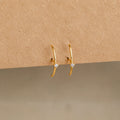 Arc Diamond Stud Earrings