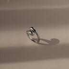 Duo Dome Ring Silver 18K Gold Plated