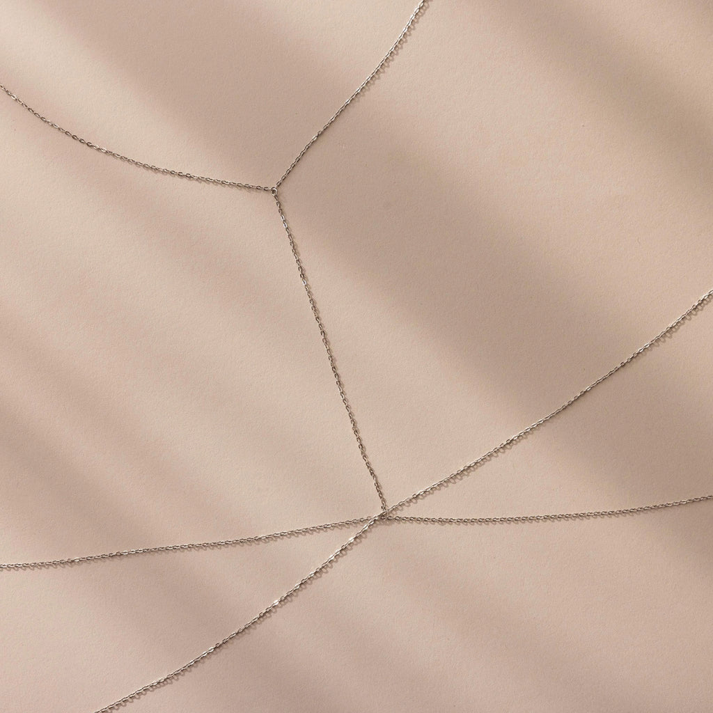 Dainty Layered Body Chain Silver 18K Gold Plated