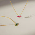 Personalized Marquise Birthstone Necklace