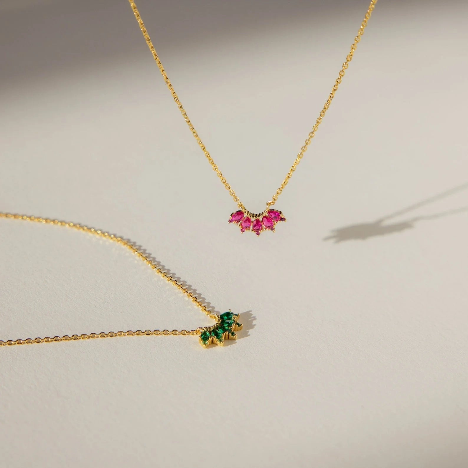 Personalized Marquise Birthstone Necklace