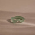 Jade Wave Ring Silver 18K Gold Plated