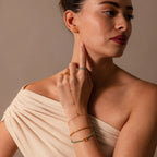 Jade Hand Chain Bracelet Silver 18K Gold Plated
