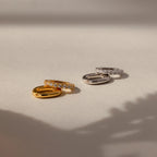 Diamond Multipurpose Pave Ring Lock Set Silver 18K Gold Plated