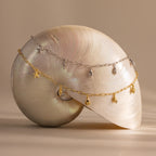 Ocean Charm Necklace Silver 18K Gold Plated
