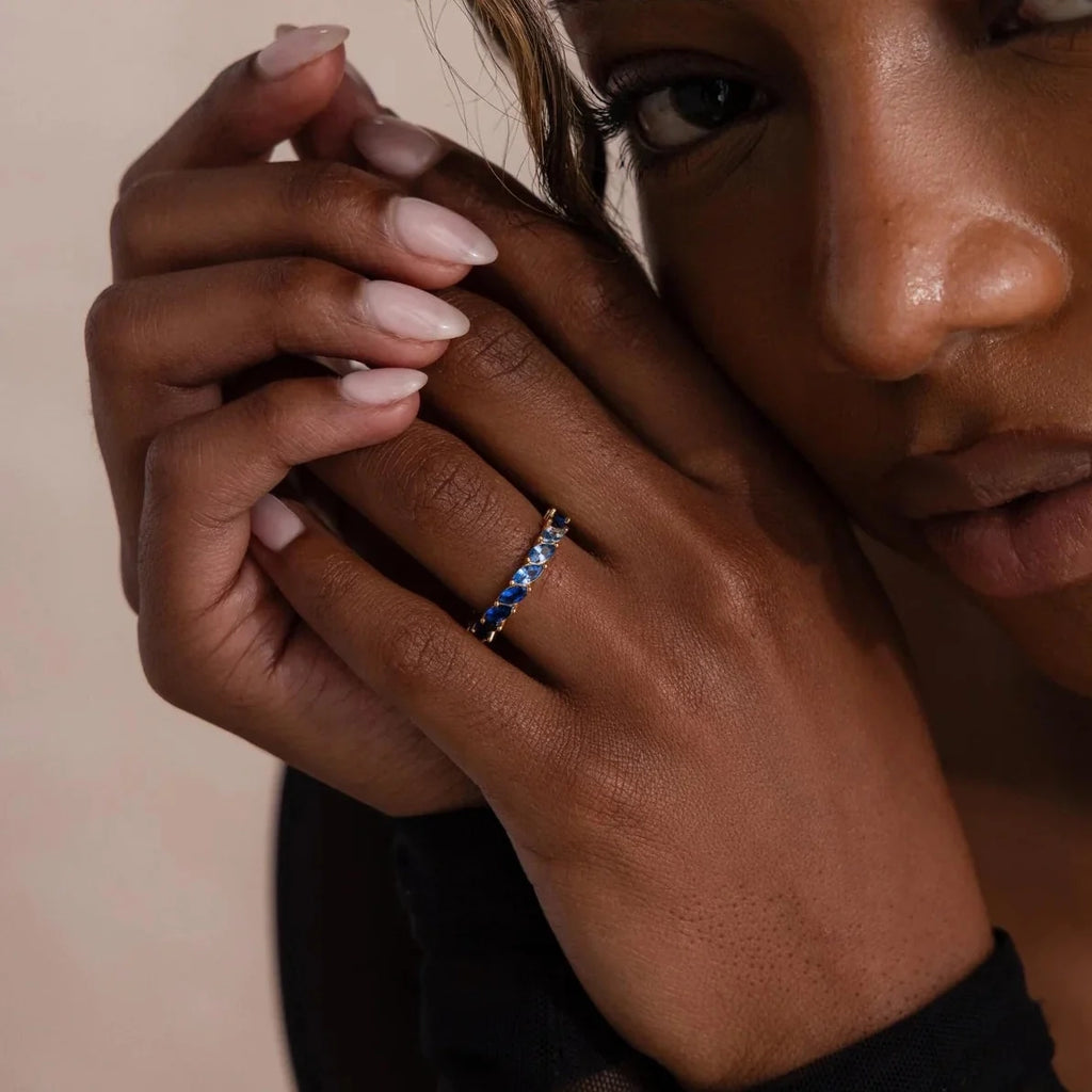 Sea Mist Marquise Ring