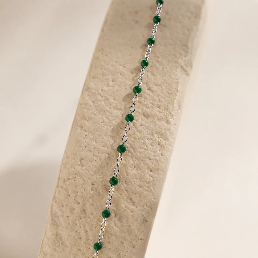 Emerald Station Necklace
