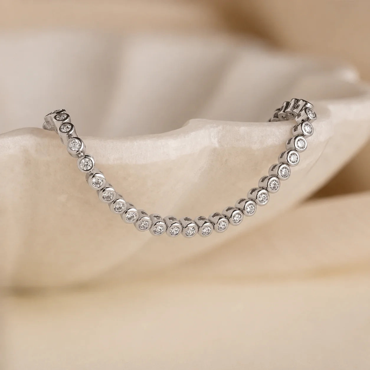 Diamond Bezel Tennis Bracelet