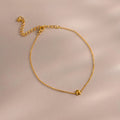 Bubble Initial Bracelet Silver 18K Gold Plated