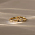 Diamond Clicker Huggies Silver 18K Gold Plated