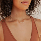 Mama Script Necklace Silver 18K Gold Plated