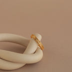 Filigree Ring Silver 18K Gold Plated