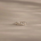 Bubble Name Ring Silver 18K Gold Plated