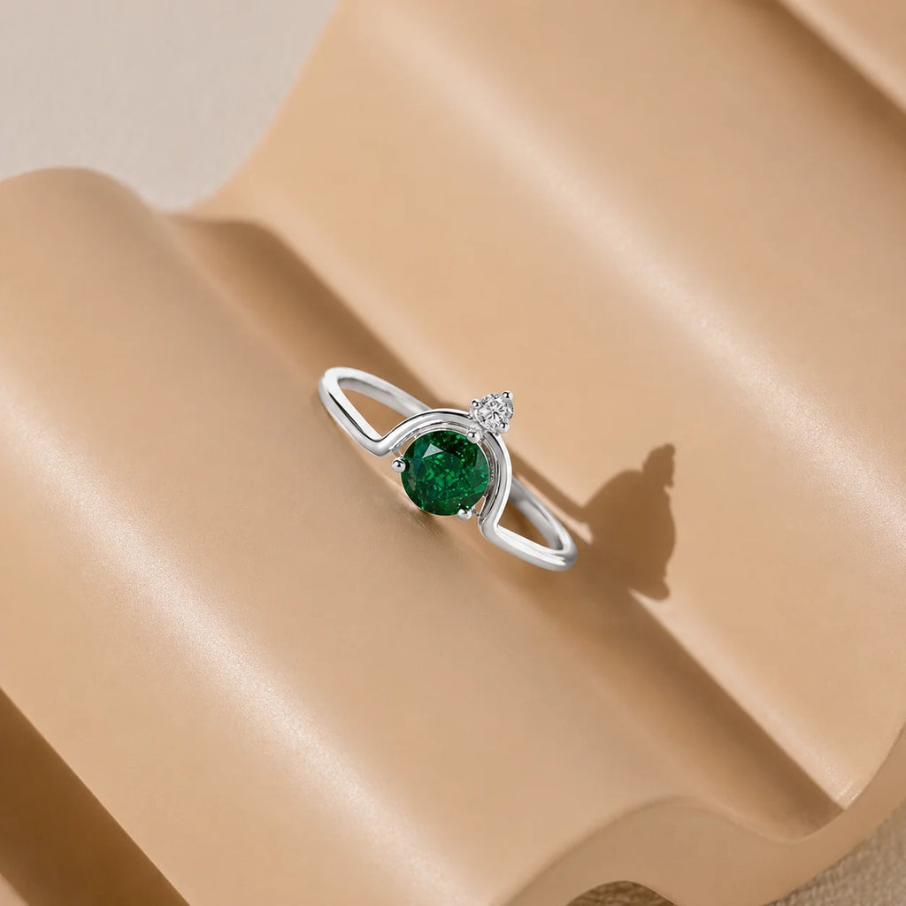Duo Vintage Birthstone Ring