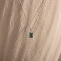 North Star Gemstone Necklace Silver 18K Gold Plated