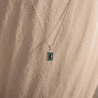North Star Gemstone Necklace Silver 18K Gold Plated