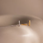 Dainty Bar Studs Silver 18K Gold Plated