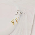 Opal Moon Mini Hoops Silver 18K Gold Plated