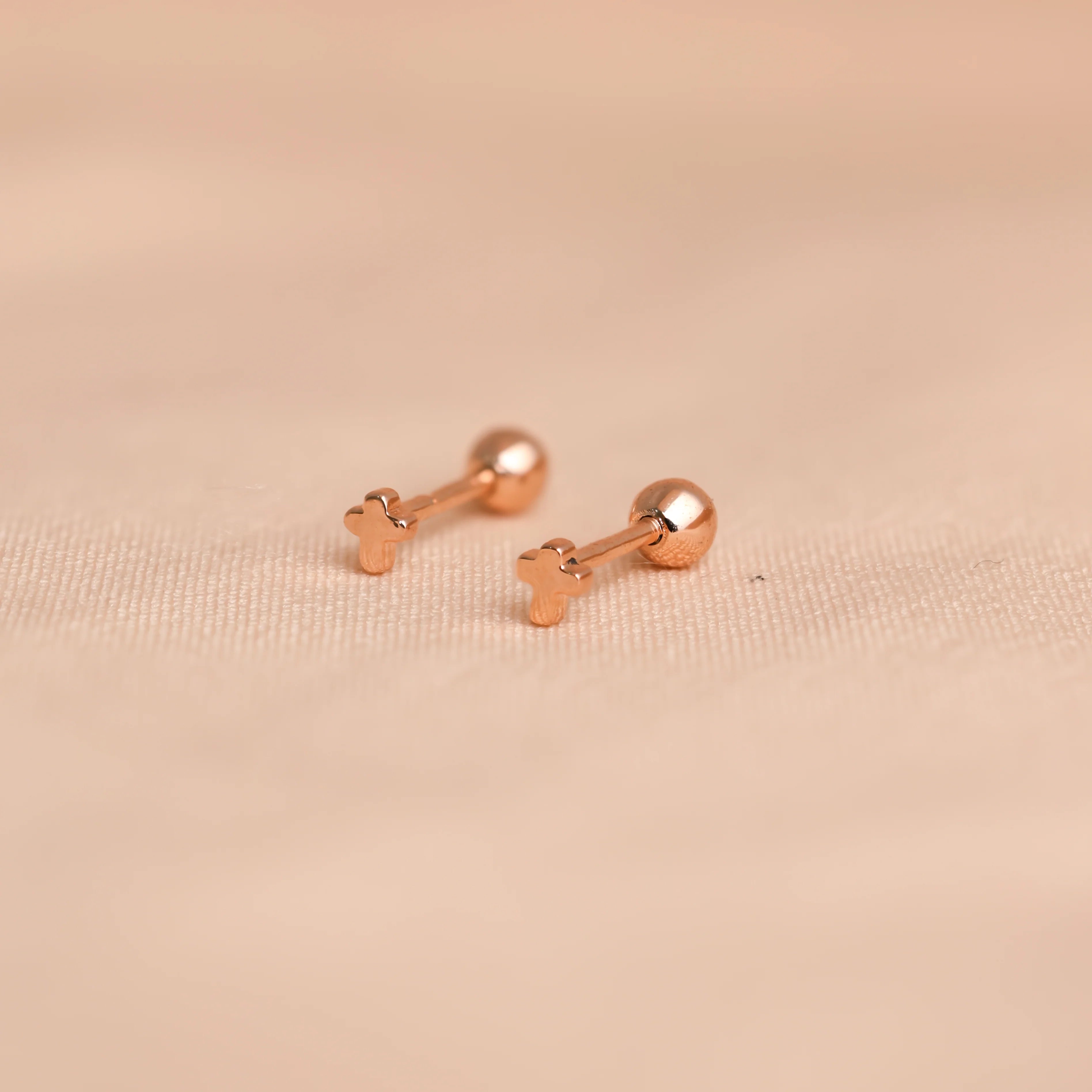 Tiny Cross Studs