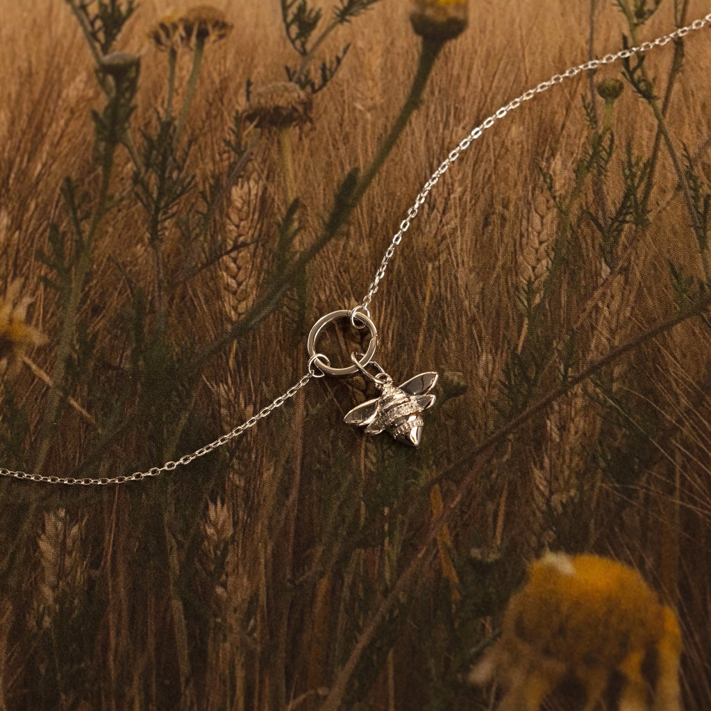 Honeybee Charm Silver 18K Gold Plated
