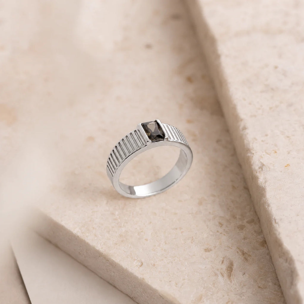 The Olive Peridot Signet Ring