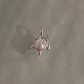 Diamond Turtle Charm Silver 18K Gold Plated