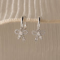 Diamond Dainty Bow Hoops