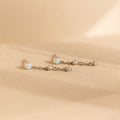 Opal Chain Drop Earrings