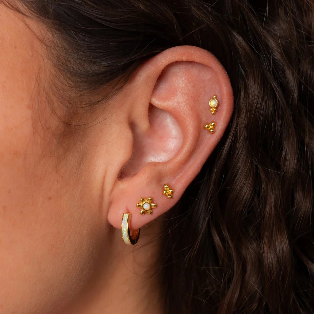 Luminous Opal Starburst Studs
