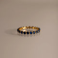 Lace Eternity Sapphire Ring Silver 18K Gold Plated