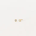 Jane Diamond Studs Silver 18K Gold Plated