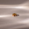 Infinity Princess Garnet Charm Silver 18K Gold Plated