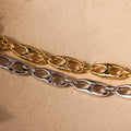 Organic Mariner Chain Bracelet Silver 18K Gold Plated
