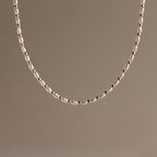 Beaded Pearl Necklace 18K Gold Plated